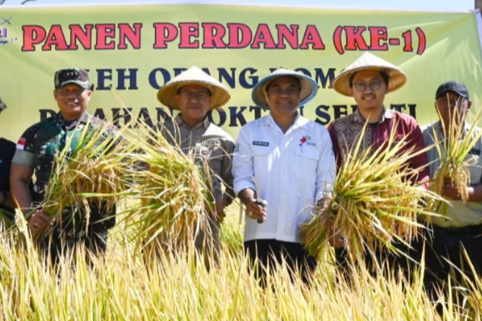 Kunci Kesuksesan Adalah Niat : Bupati Kupang Panen Perdana Bersama Kelompok Tani Sehati